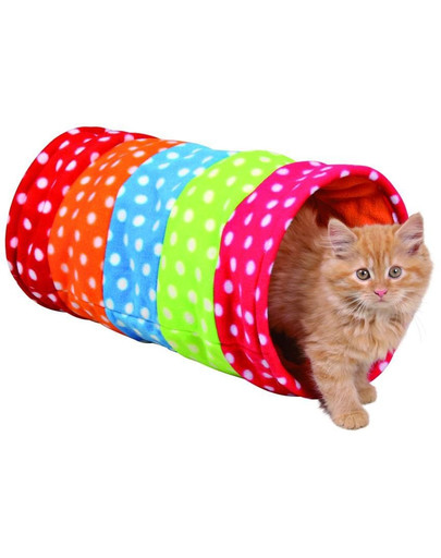 Tunel dla kota 25 x 50 cm kolorowy