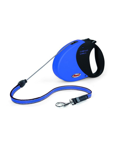 FLEXI Smycz automatyczna FLEXI COMFORT LONG 2 8 m niebieska | Fera.pl