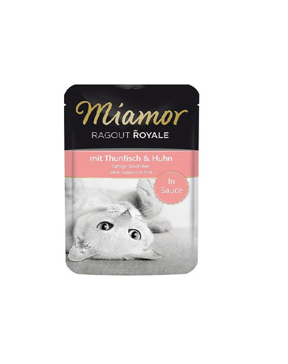 Ragout Royal  tuńczyk  i kurczak  w sosie  100 g