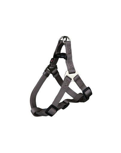 Szelki premium ( XS - S ) 30 - 40 cm / 10 mm ciemnoszary