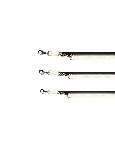 Smycz regulowana odblaskowa  XS- S 2 m/15 mm