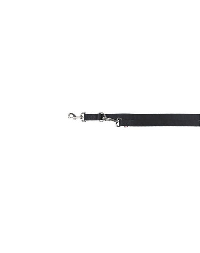 Premium smycz  regulowana XS- S  2 m/15 mm czarna