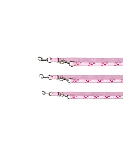 Modern Art Heart smycz regulowana  XS-S 2 m/15 mm