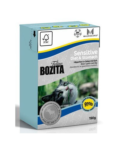 BOZITA Feline w galarecie 190 g Sensitive diet and stomach
