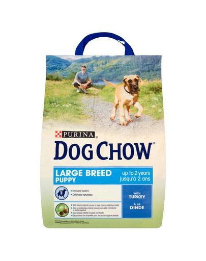 Dog Chow Puppy large breed indyk 2.5 kg