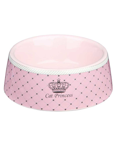 Miska ceramiczna Cat Princess 0.18 l różowa