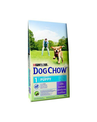 Dog Chow Puppy Jagnięcina 14kg + 2,5Kg Gratis