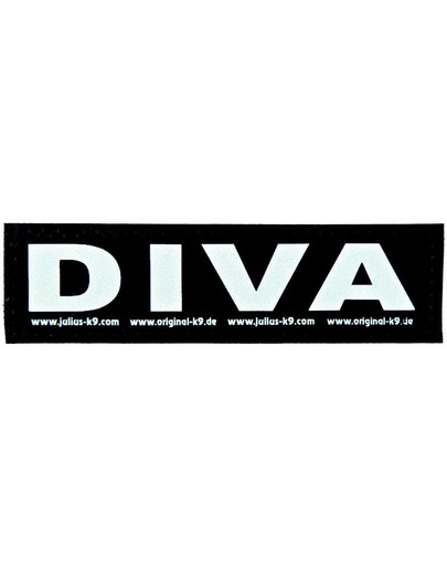 Julius-K9 velcro sticker diva'. s