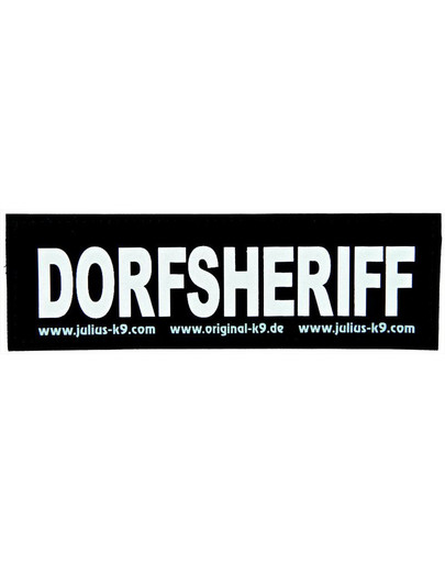 Julius-K9 velcro sticker dorfsheriff'. s