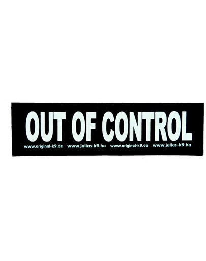 Julius-K9 velcro stickers. l. out of control