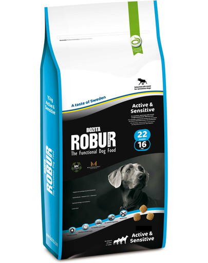 Robur active & sensitive 22/16 15 kg