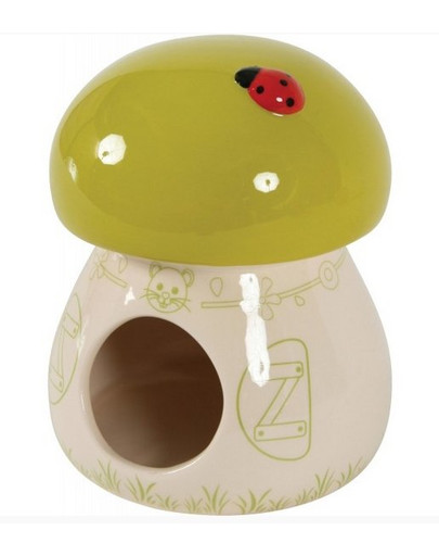 Domek Ceramiczny Grzybek Seledynowy
