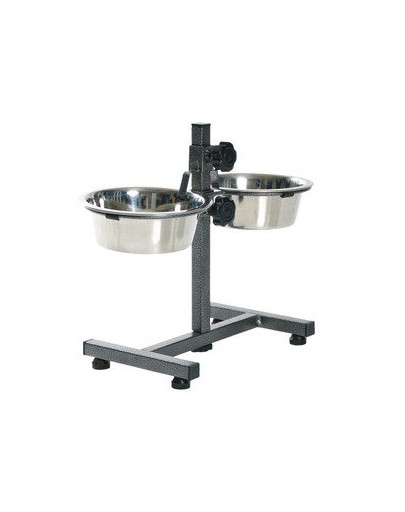 Stojak Regulowany Z Miskami 2X1.8 l