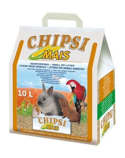 Chipsi mais 10l/4.5kg - podściółka z kolb kukurydzy dla gryzoni