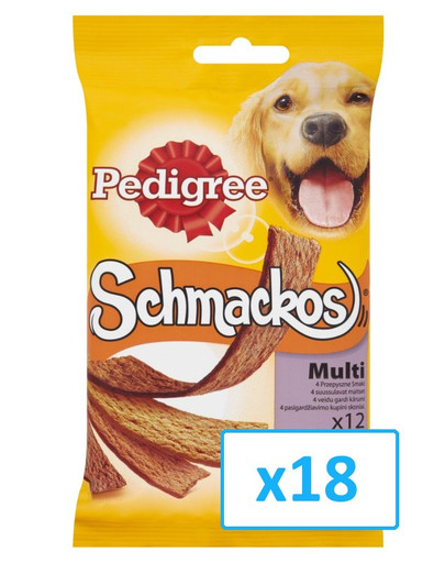 Schmackos z wołowiną multi 104g x18