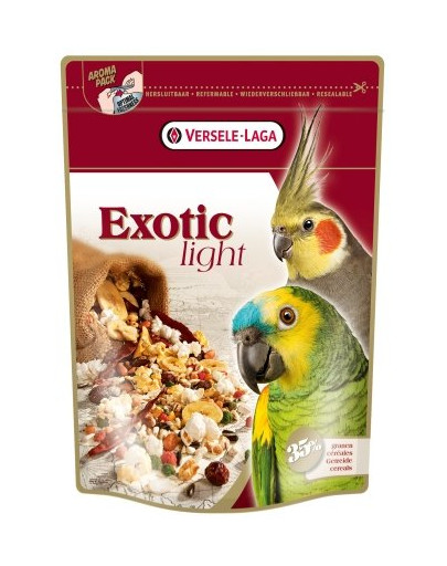 Exotic Light 12,5 kg Mieszanka Z Prażonymi Ziarnami Dla Dużych I Średnich Papug