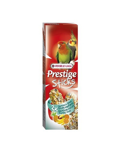 Prestige Sticks Big Parakeets Exotic Fruit 140 g - Kolby Z Owocami Egzotycznymi Dla Średnich Papug
