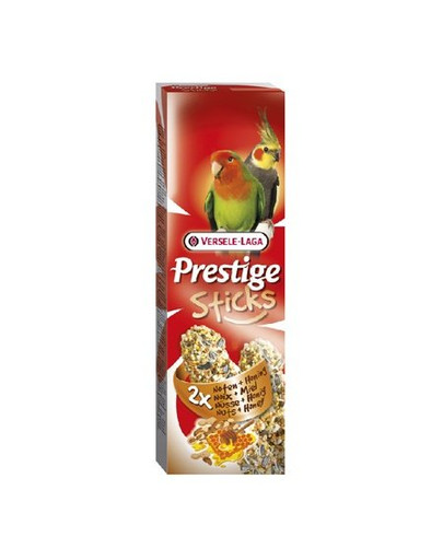 Prestige Sticks Big Parakeets Nuts&Honey 140 g - Kolby Orzechowo - Miodowe Dla Średnich Papug
