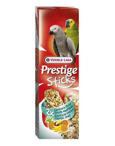 Prestige Sticks Parrots Exotic Fruit 140 g - Kolby Z Owocami Egzotycznymi Dla Dużych Papug