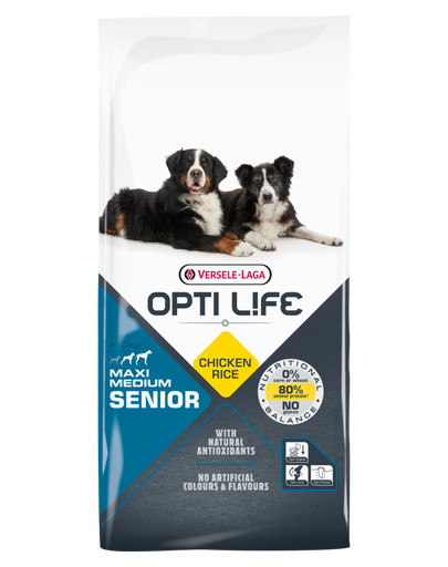 VERSELE-LAGA Opti Life Senior Medium&Maxi dla starszych psów ras średnich i dużych Drób 12,5 kg