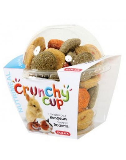 Crunchy Cup Candy Przysmaki Dla Gryzonia Naturalny/Marchewka/Lucerna 200 g
