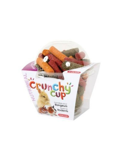 Crunchy Cup Sticks Przysmaki Dla Gryzonia Lucerna/Marchewka/Buraczek 180 g
