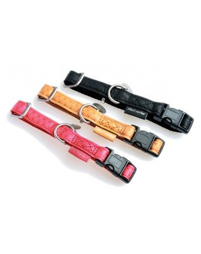 Obroża Regulowana Mac Leather 10mm - Kol. Czerwony