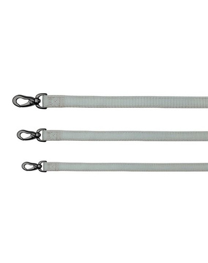 Smycz Experience, M–L: 1.00 M/20 mm, Srebrna