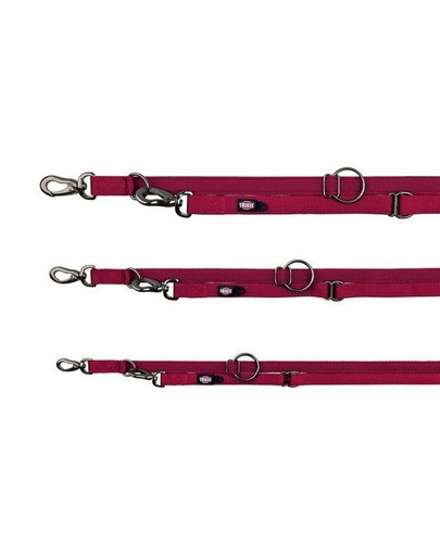 Smycz Regulowana Experience, XS: 2.00 M/10 mm, Czerwone Wino