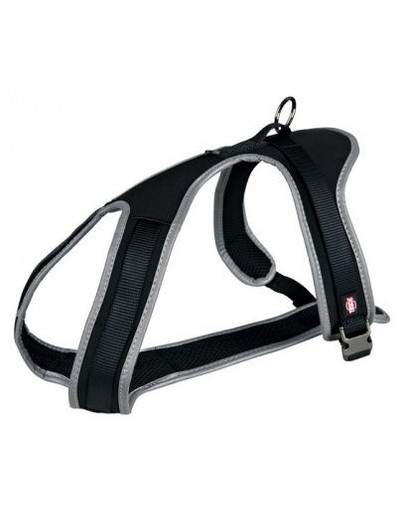 Szelki Spacerowe Experience, L–XL: 70–100 cm/20 mm, Czarne