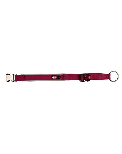 Obroża Experience , Bardzo Szeroka, XS–S: 30–40 cm/25 mm, Czerwone Wino
