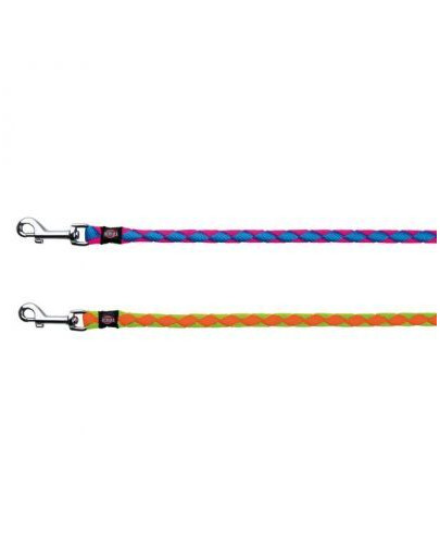 Smycz Cavo, L–XL: 1.00 M/18 mm, Neon-Pomarańczowy/Neon-Zielony