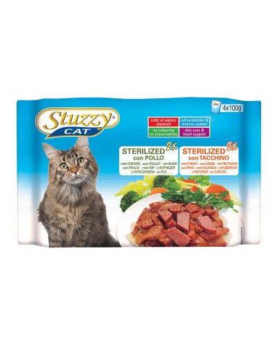 Multipack 2 X Sterilized Kurczak I 2 X Sterilized Indyk (100G X4)
