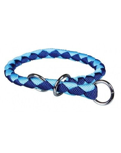 Obroża "Cavo", S–M: 30–36 cm/` 12 mm, Niebieska/Jasnoniebieska
