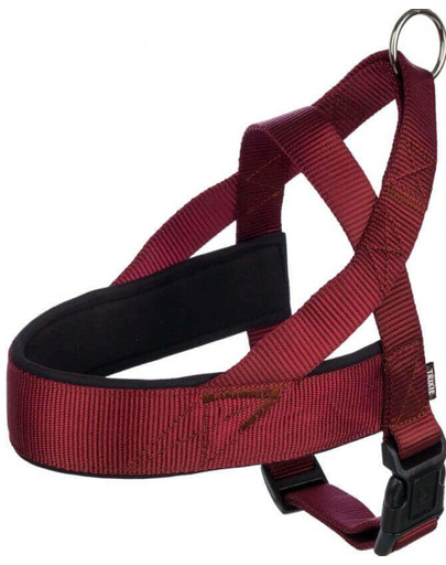 Uprząż Premium, L: 60–76 cm/40 mm, Bordowa