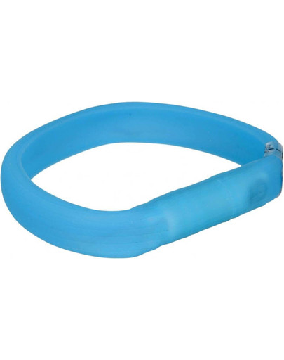Obręcz Z Lampą Błyskową USB, L–XL: 70 cm/30 mm, Niebieska