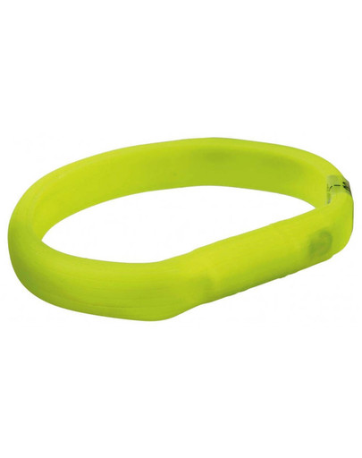 Obręcz Z Lampą Błyskową USB, M–L: 50 cm/17 mm, Zielona