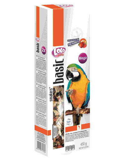 Smakers Dla Dużych Papug Mega Owocowy
