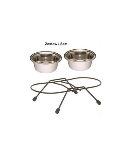 Stojak Z Miskami 0,45L Malowany