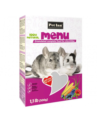 Menu Granulat Dla Szynszyli 500g