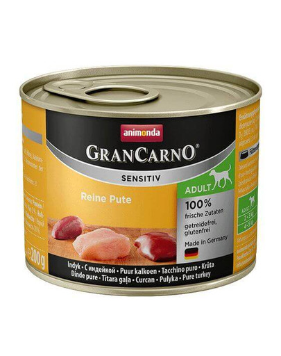 Grancarno Sensitive Puszka Indyk 200 g
