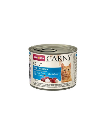 Carny Puszka Kot Wołowina/Dorsz z Korzeniem Pietruszki 200 g
