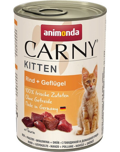 ANIMONDA Carny Puszka Kitten Wołowina i Drób 400 g