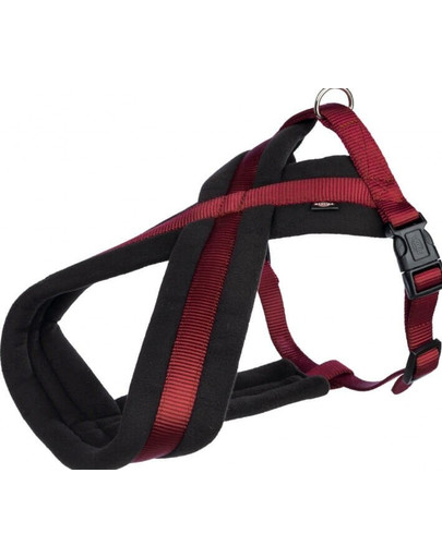 Premium szelki regulowane M- L 50–80 cm/25 mm bordowe