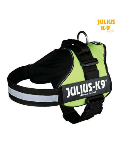 Uprząż Julius-K9, Limonkowa, 1/L: 66–85 cm