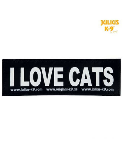 Naklejka Na Rzep 2 Julius-K9, S, I LOVE CATS