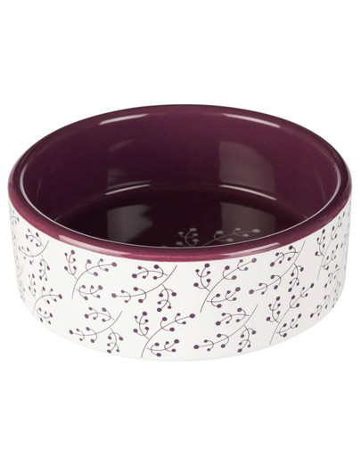 Miska Ceramiczna 0.3 l/12 cm Biało/Jagodowa