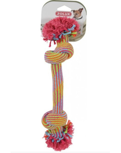 Zabawka Sznurowa 2 Węzły Kolorowa 25 cm