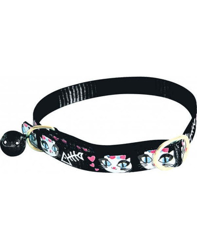 Obroża Nylonowa Dla Kota Ladycat 30 cm Czarna