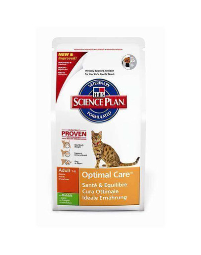 Science Plan Feline Adult Optimal Care Rabbit 10 kg